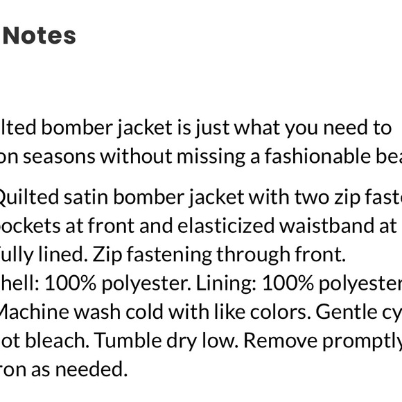 ❤️”Sale”NWT Awesome Black Quilted Jacket size 30/32 - Picture 4 of 7